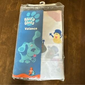 Vtg New Blues Clues Valance 2000 Nickelodian Nursery One Valance (not curtain)